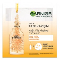 Garnier Taze Karışım Kağıt Yüz Maskesi C Vitamini 33gr