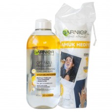 Garnier Çift Fazlı Micellar Su 400ml+Pamuk Hediye