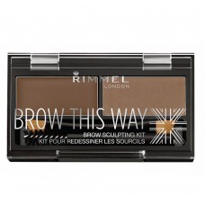 Rimmel London Brow This Way Kaş Şekillendirme Kiti No:002 Medium Brown