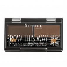 Rimmel London Brow This Way Kaş Şekillendirme Kiti No:003 Dark Brown