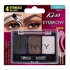 Kiss Eyebrow Kit 4 Stencils/Kaş Farı Kiti